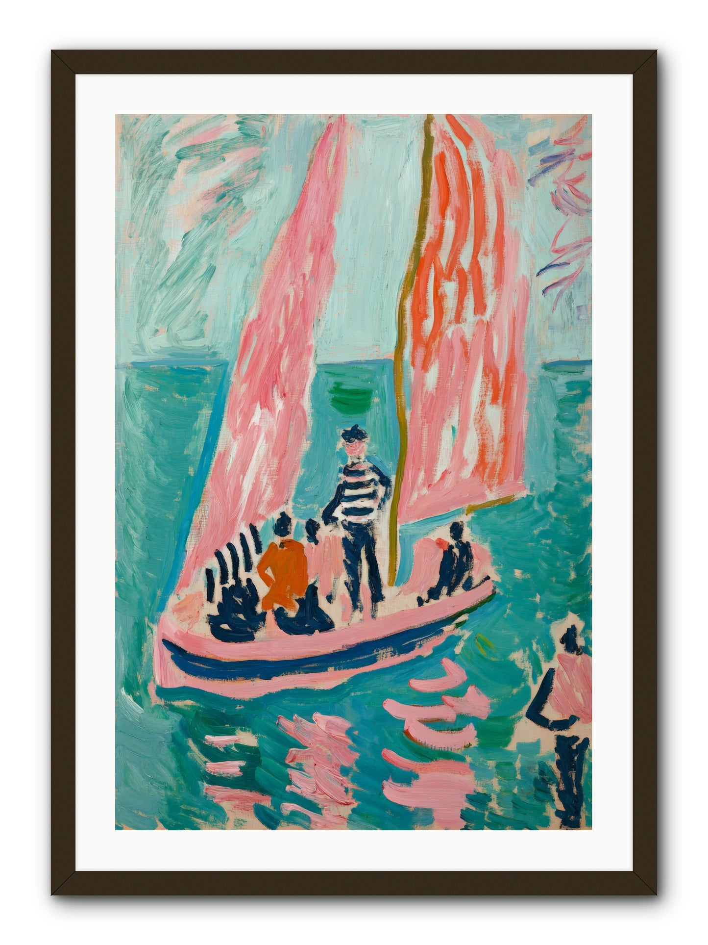 Captain's Holiday -- Framed Print - Black 24x36