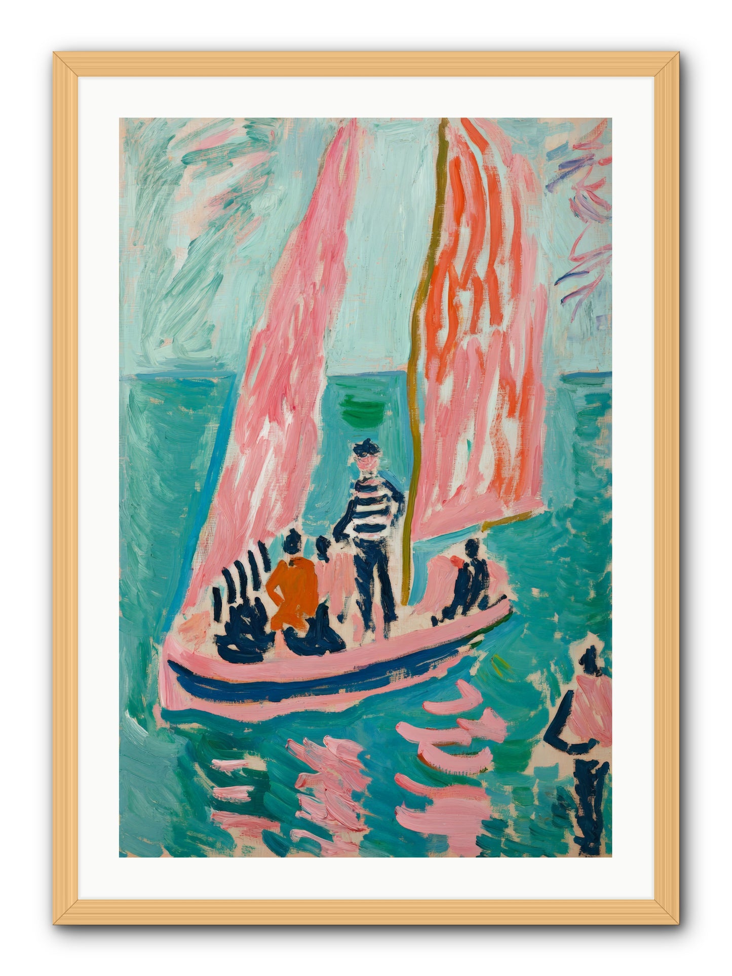 Captain's Holiday -- Framed Print - Natural 24x36