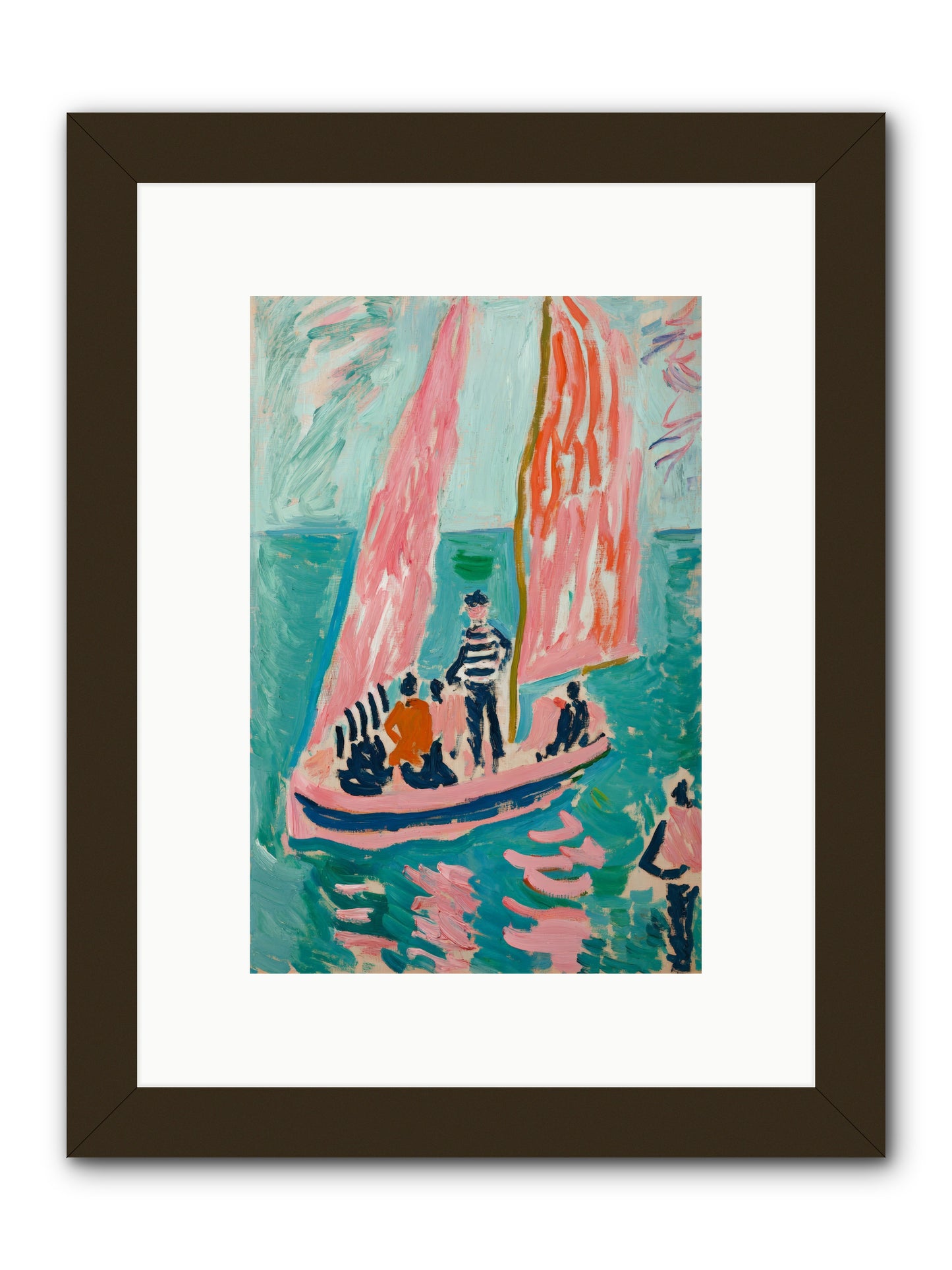 Captain's Holiday -- Framed Print - Black 8x12