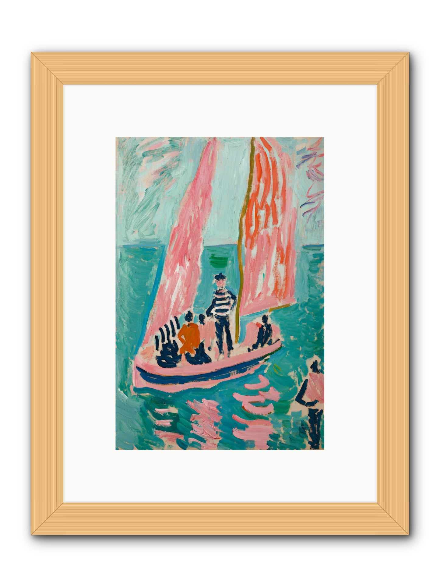 Captain's Holiday -- Framed Print - Natural 8x12