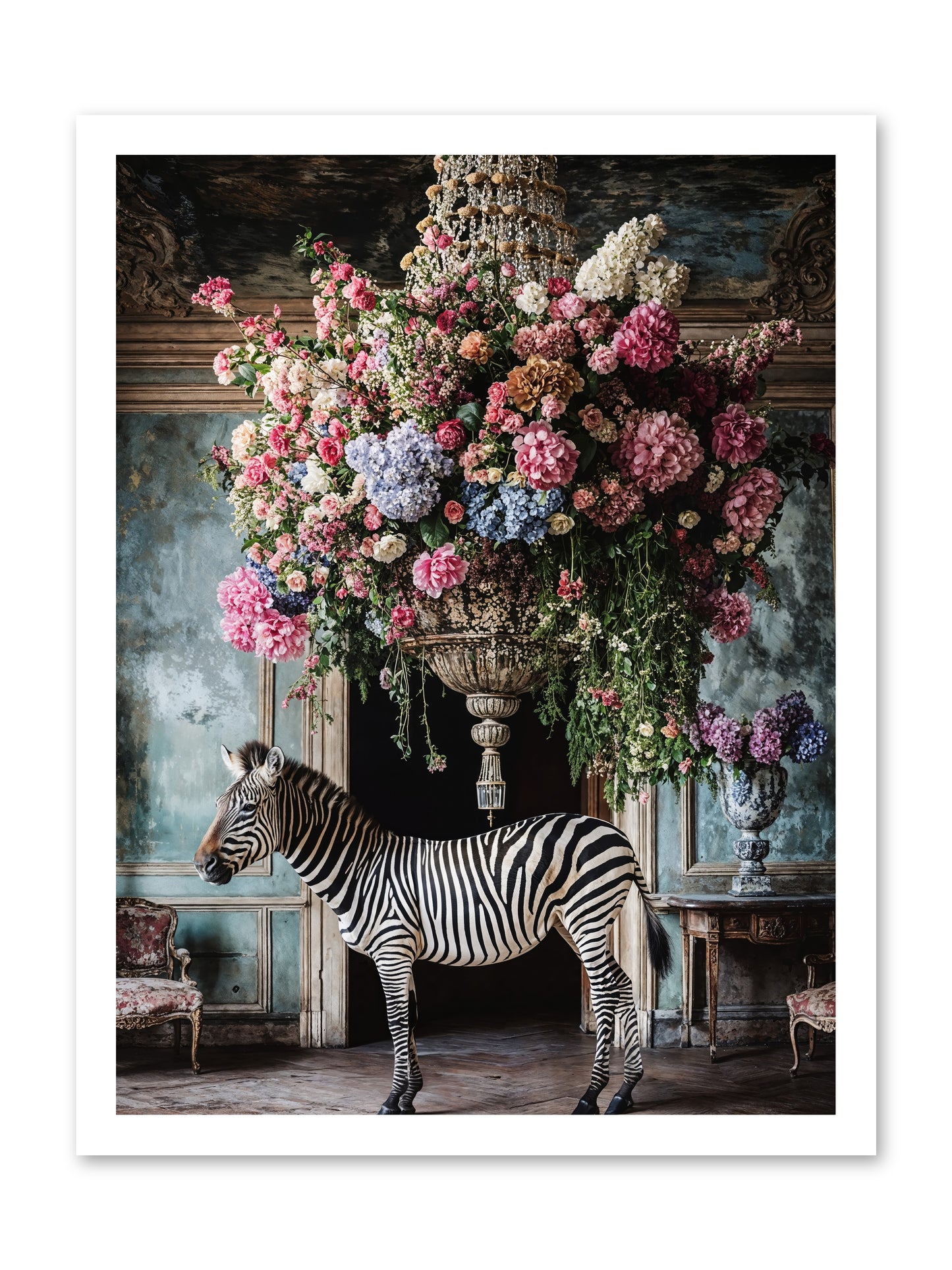 Captured By Petals -- Paper Print 18x24