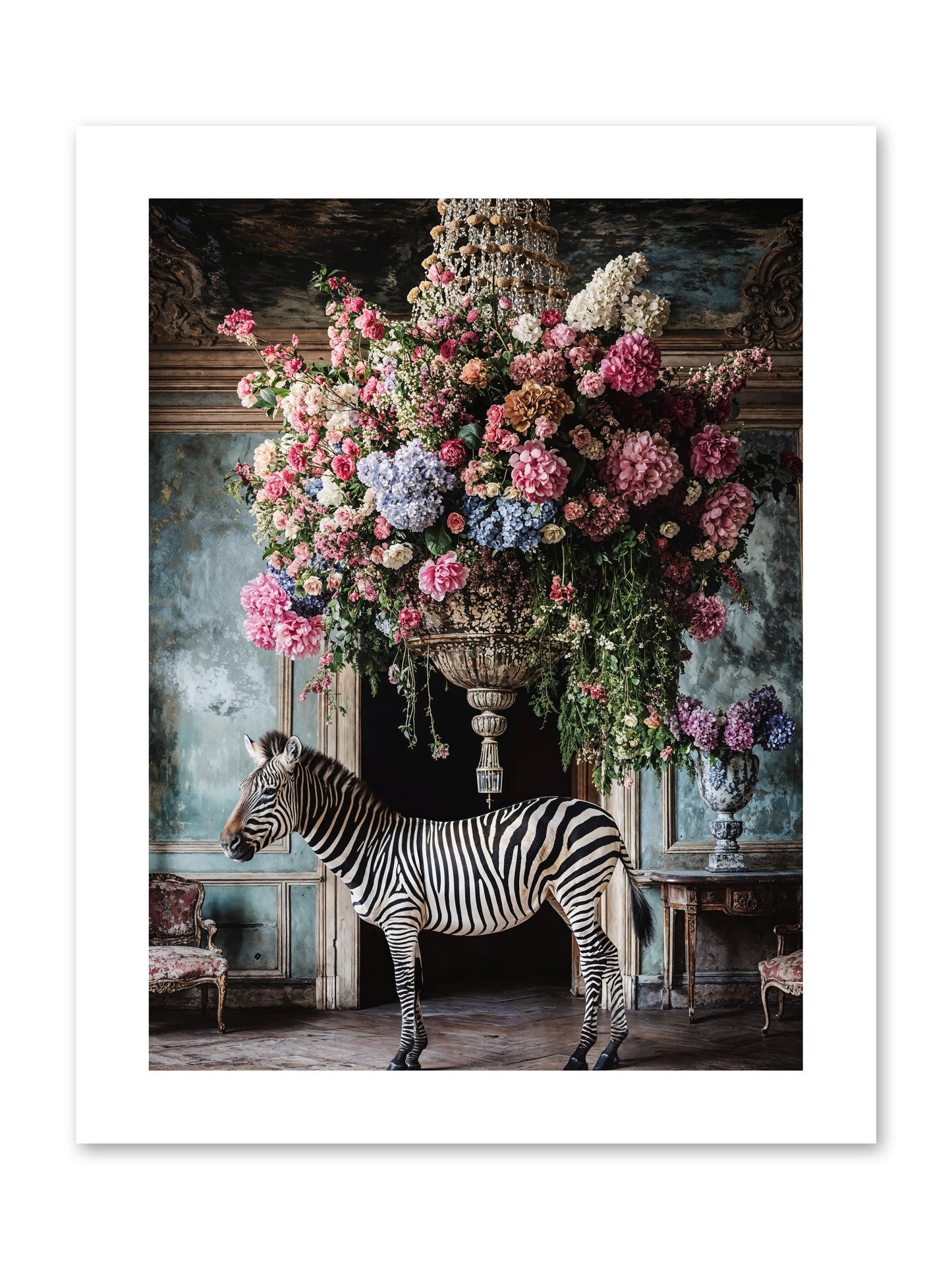Captured By Petals -- Loose Canvas Print 9x12