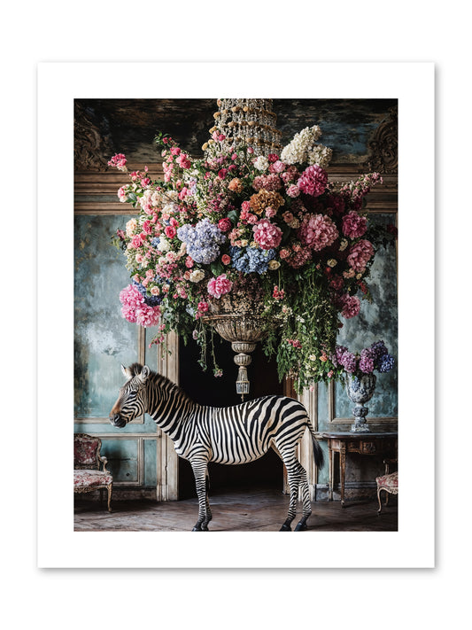 Captured By Petals -- Paper Print 9x12