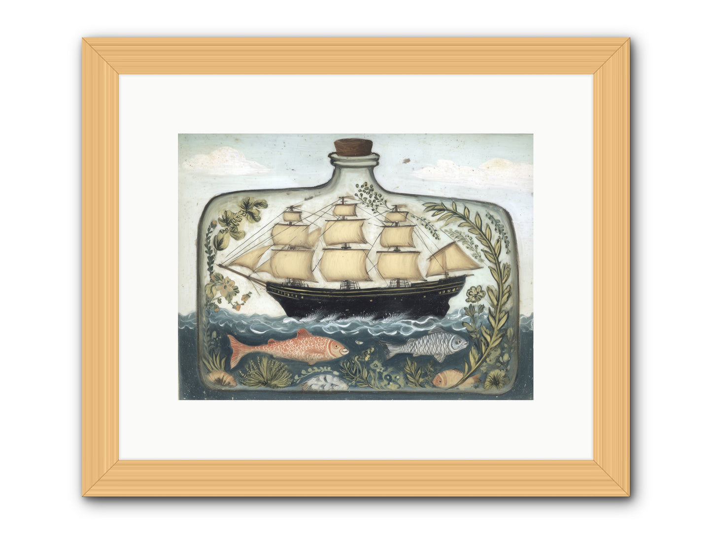 Captured Essence -- Framed Print - Natural 12x9