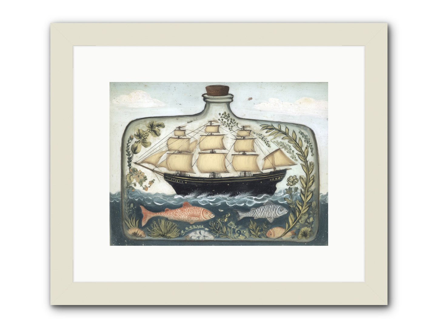 Captured Essence -- Framed Print - White 12x9