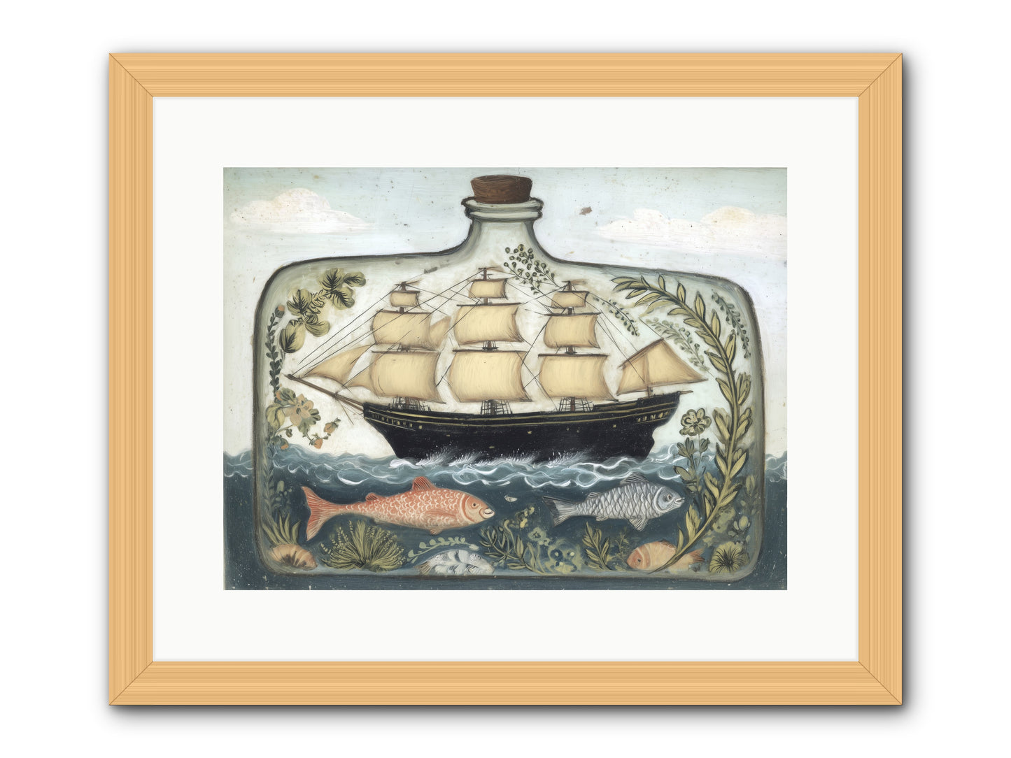Captured Essence -- Framed Print - Natural 16x12