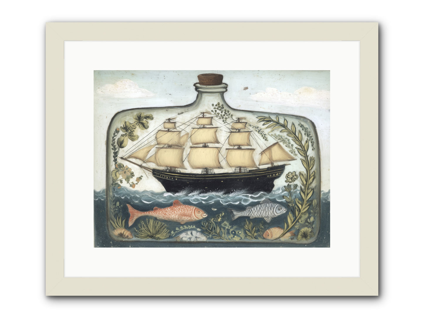 Captured Essence -- Framed Print - White 16x12