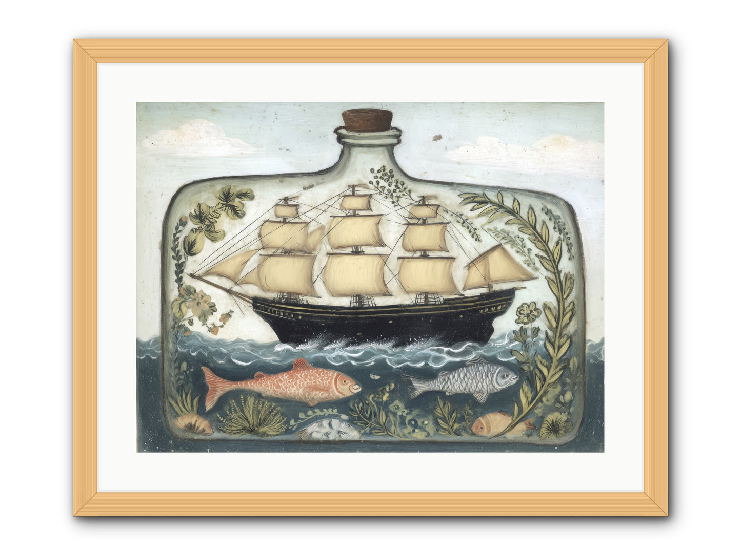 Captured Essence -- Framed Print - Natural 24x18