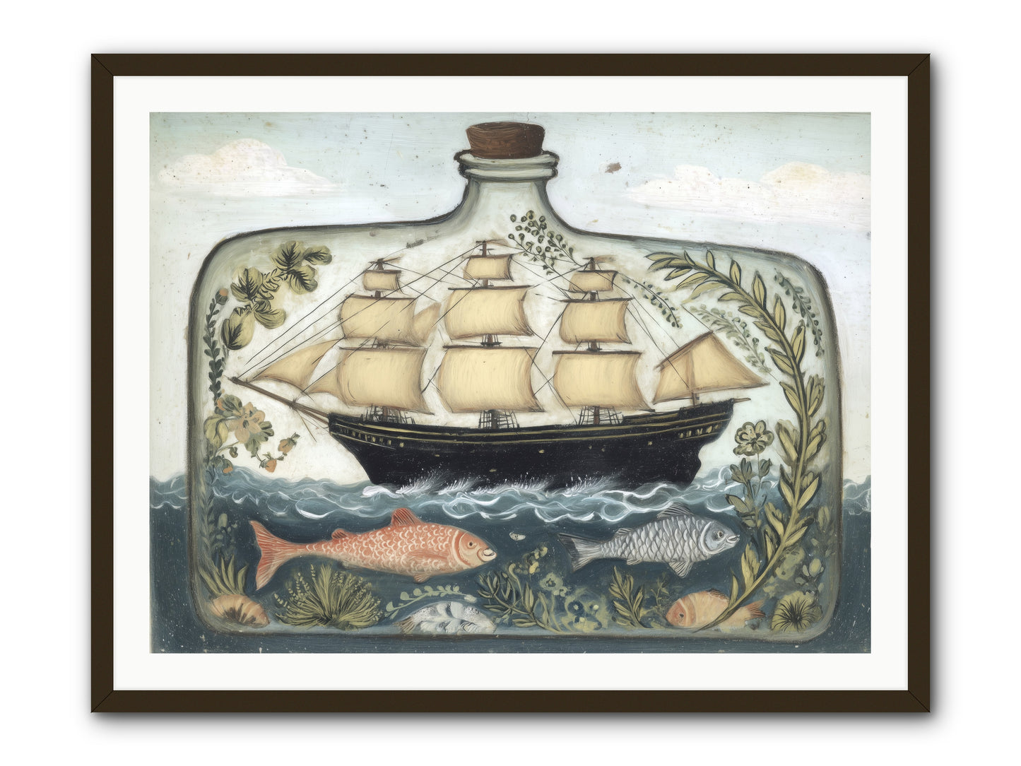Captured Essence -- Framed Print - Black 40x30