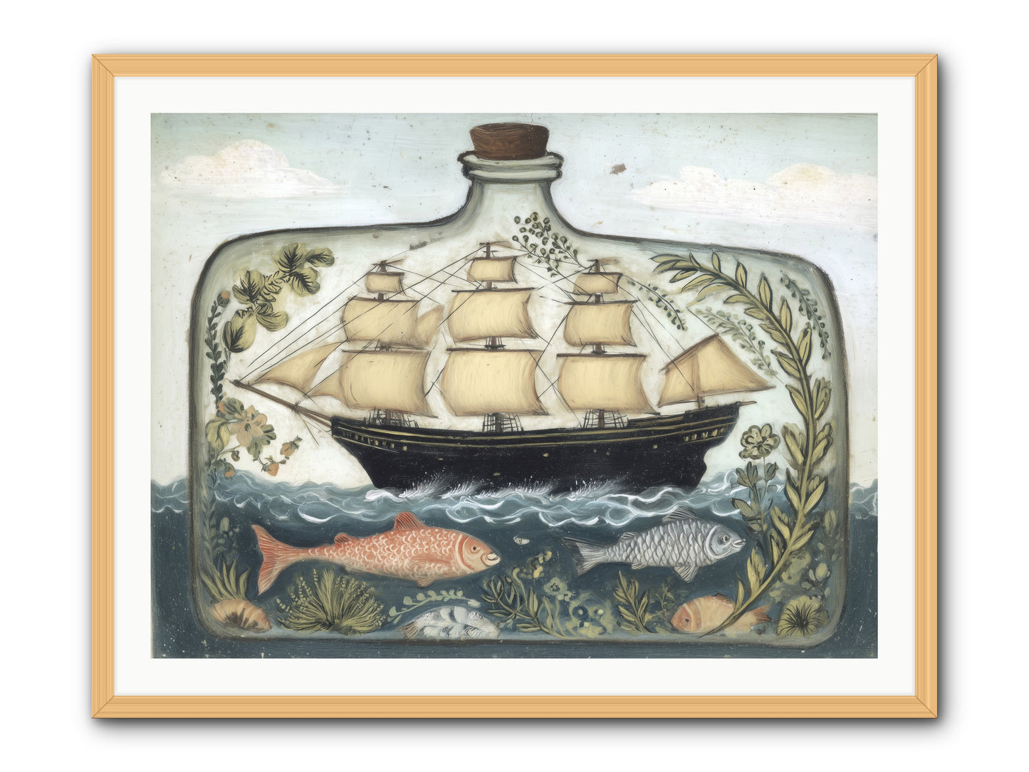 Captured Essence -- Framed Print - Natural 40x30