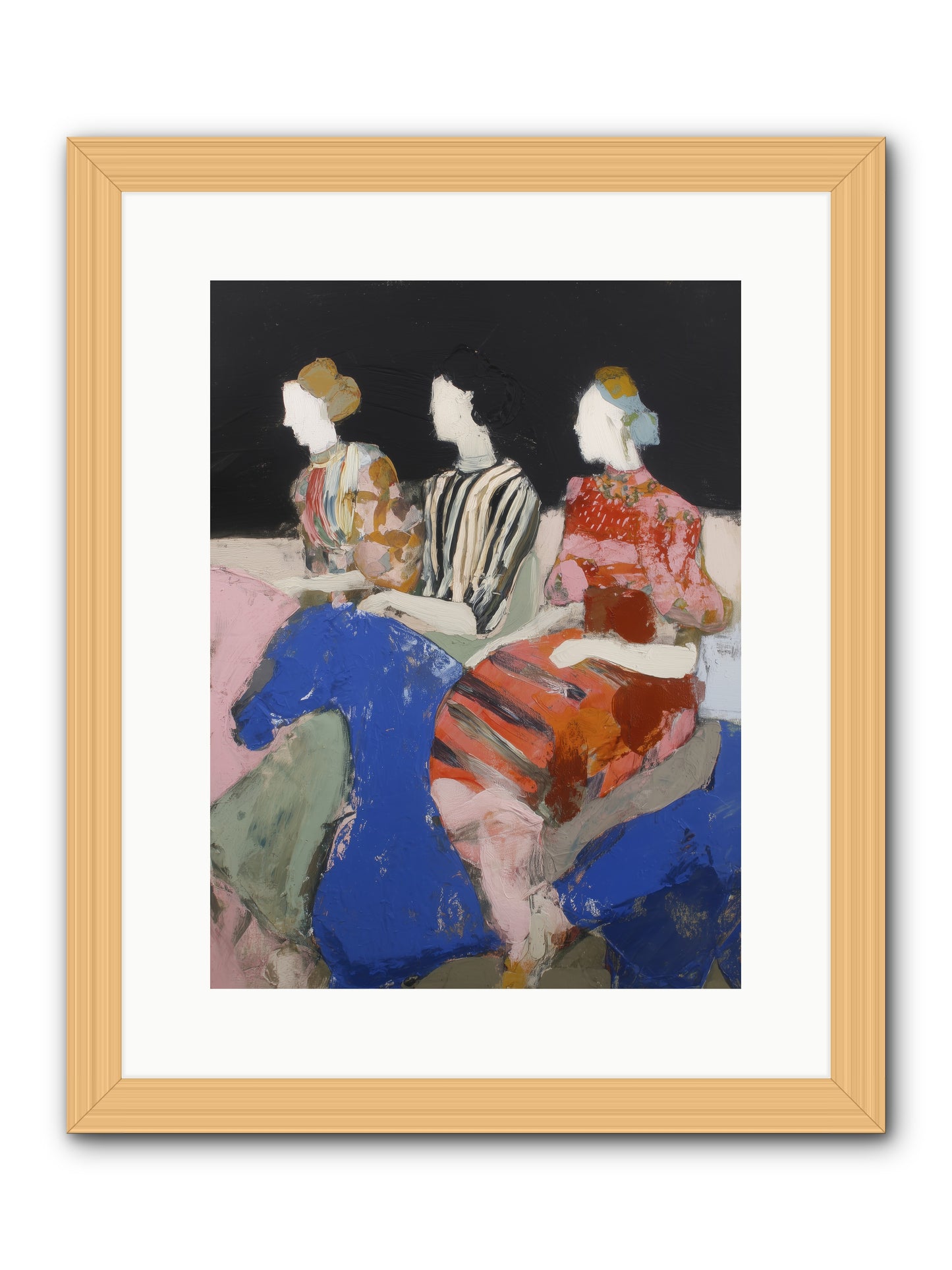 Caravan of Moons -- Framed Print - Natural 12x16