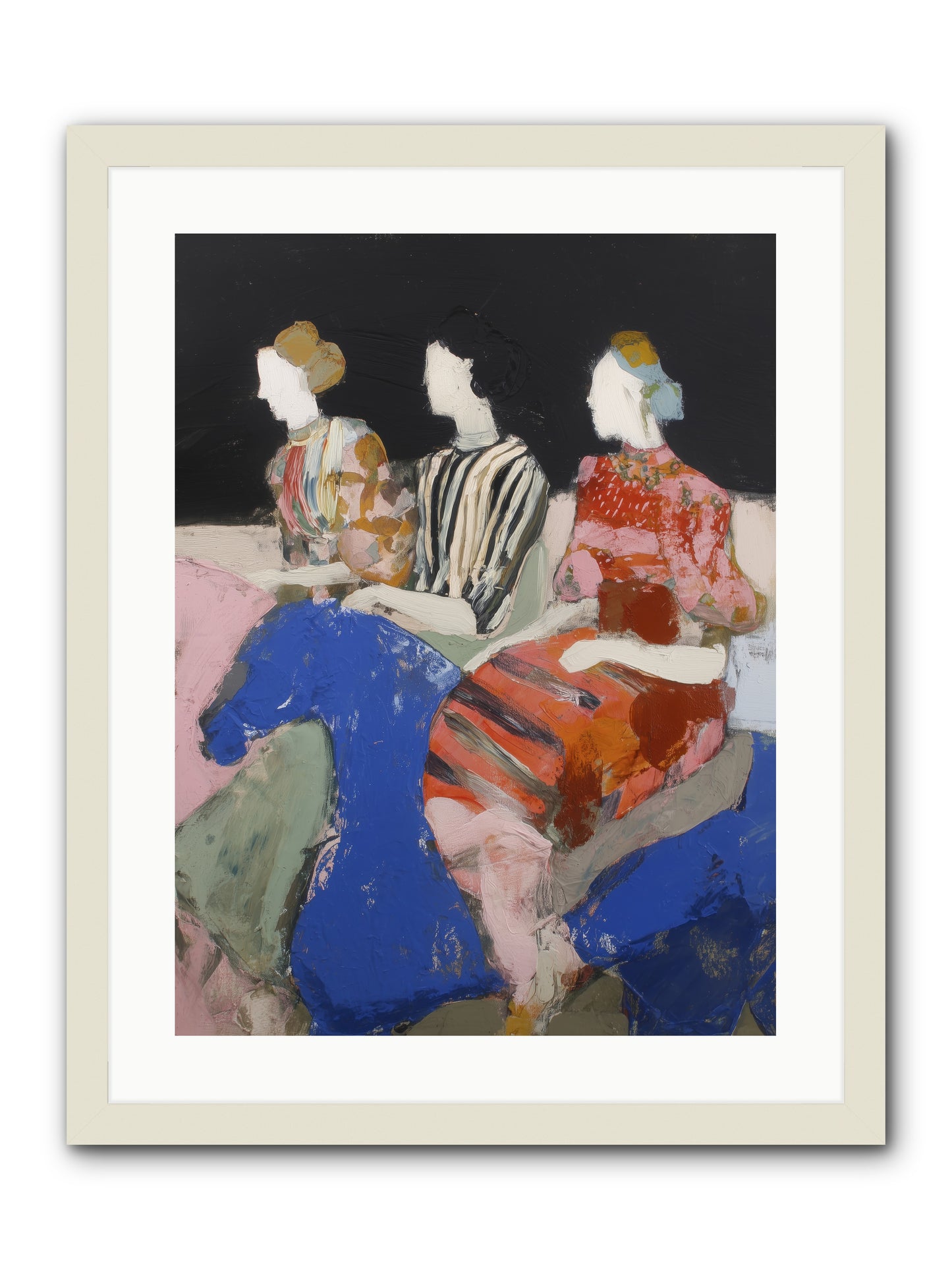 Caravan of Moons -- Framed Print - White 18x24