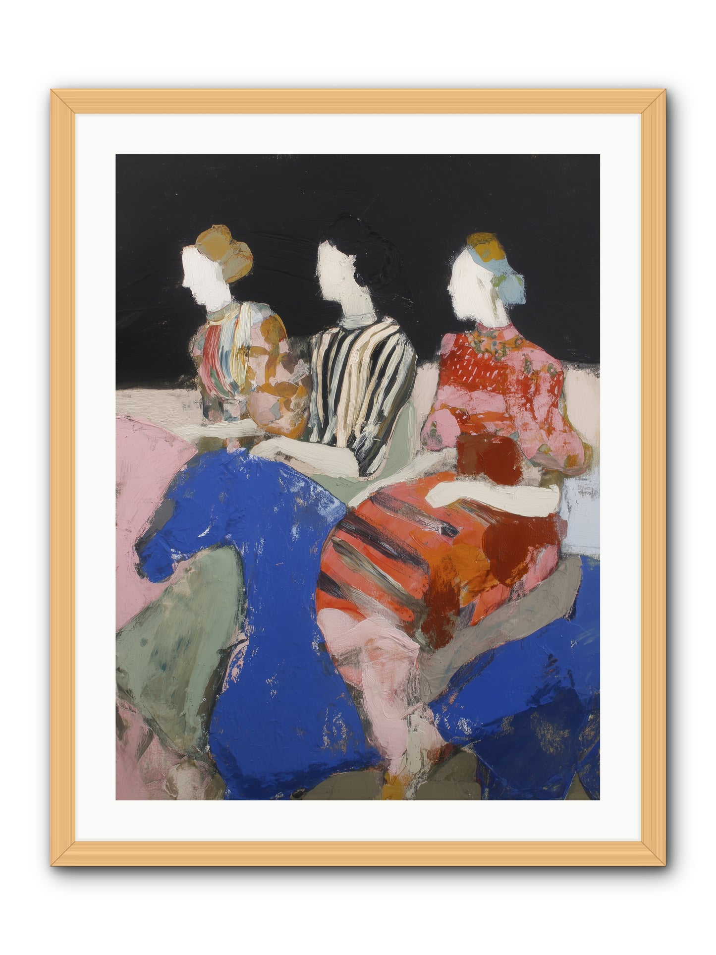 Caravan of Moons -- Framed Print - Natural 24x32