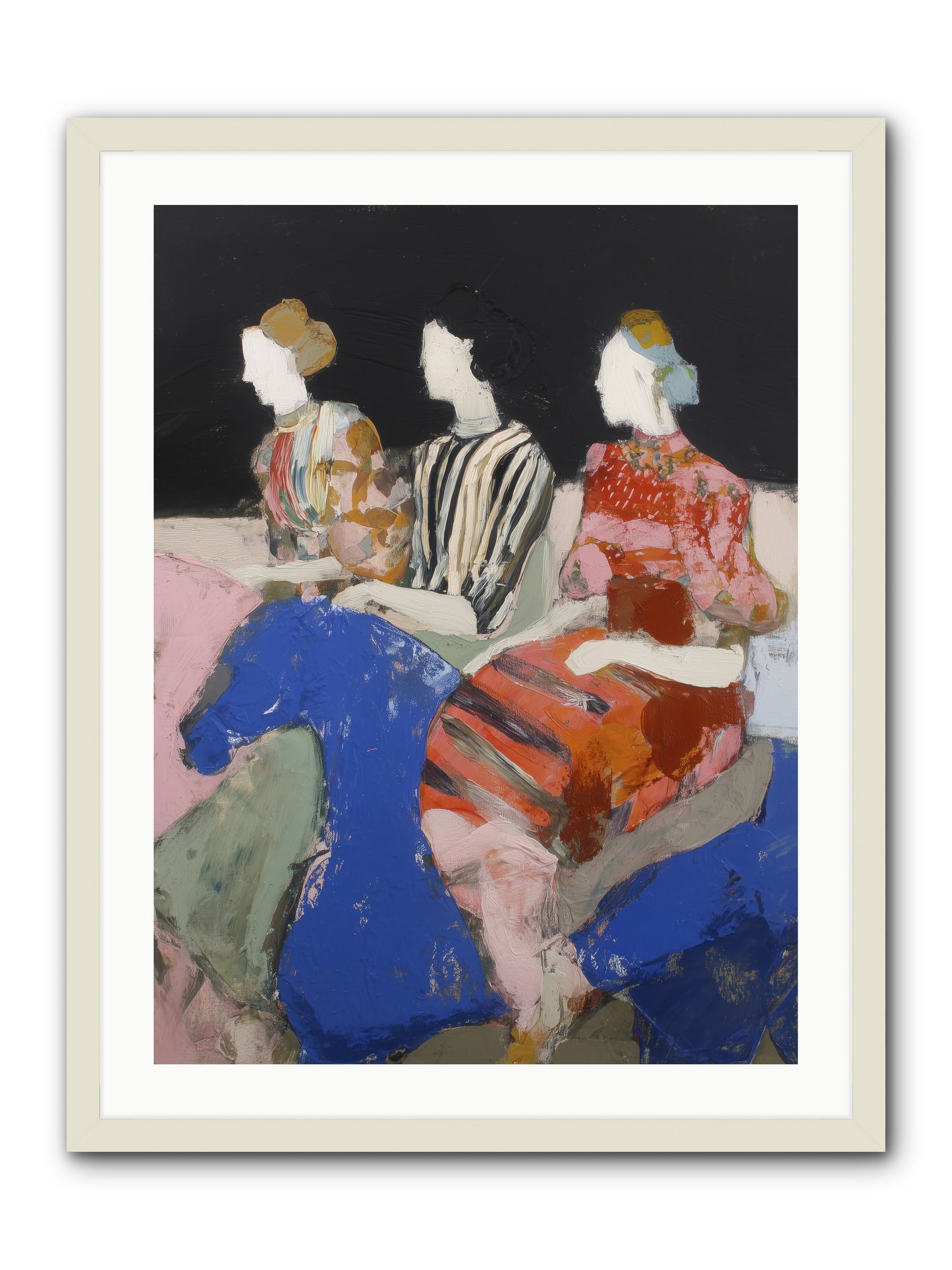Caravan of Moons -- Framed Print - White 24x32