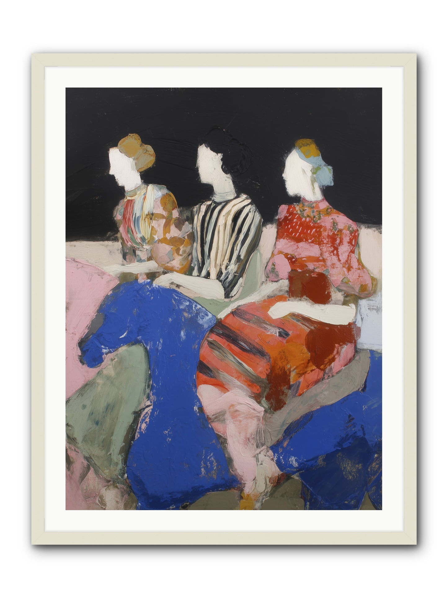 Caravan of Moons -- Framed Print - White 30x40