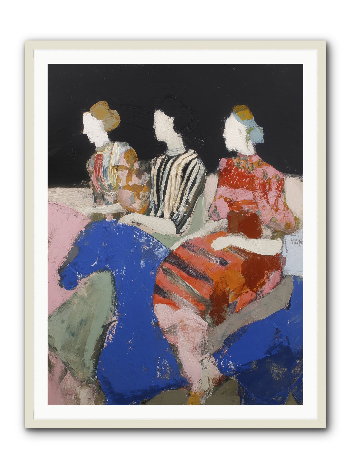 Caravan of Moons -- Framed Print - White 36x48