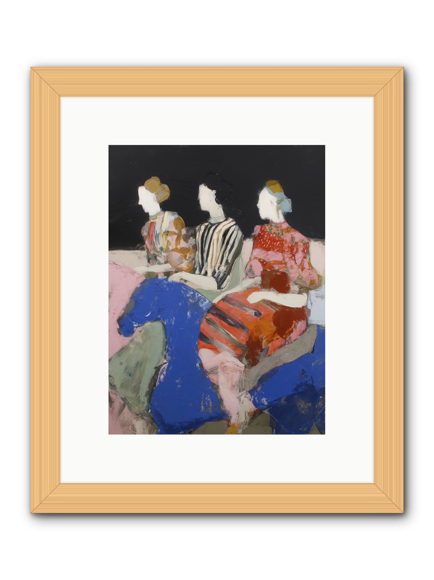 Caravan of Moons -- Framed Print - Natural 9x12