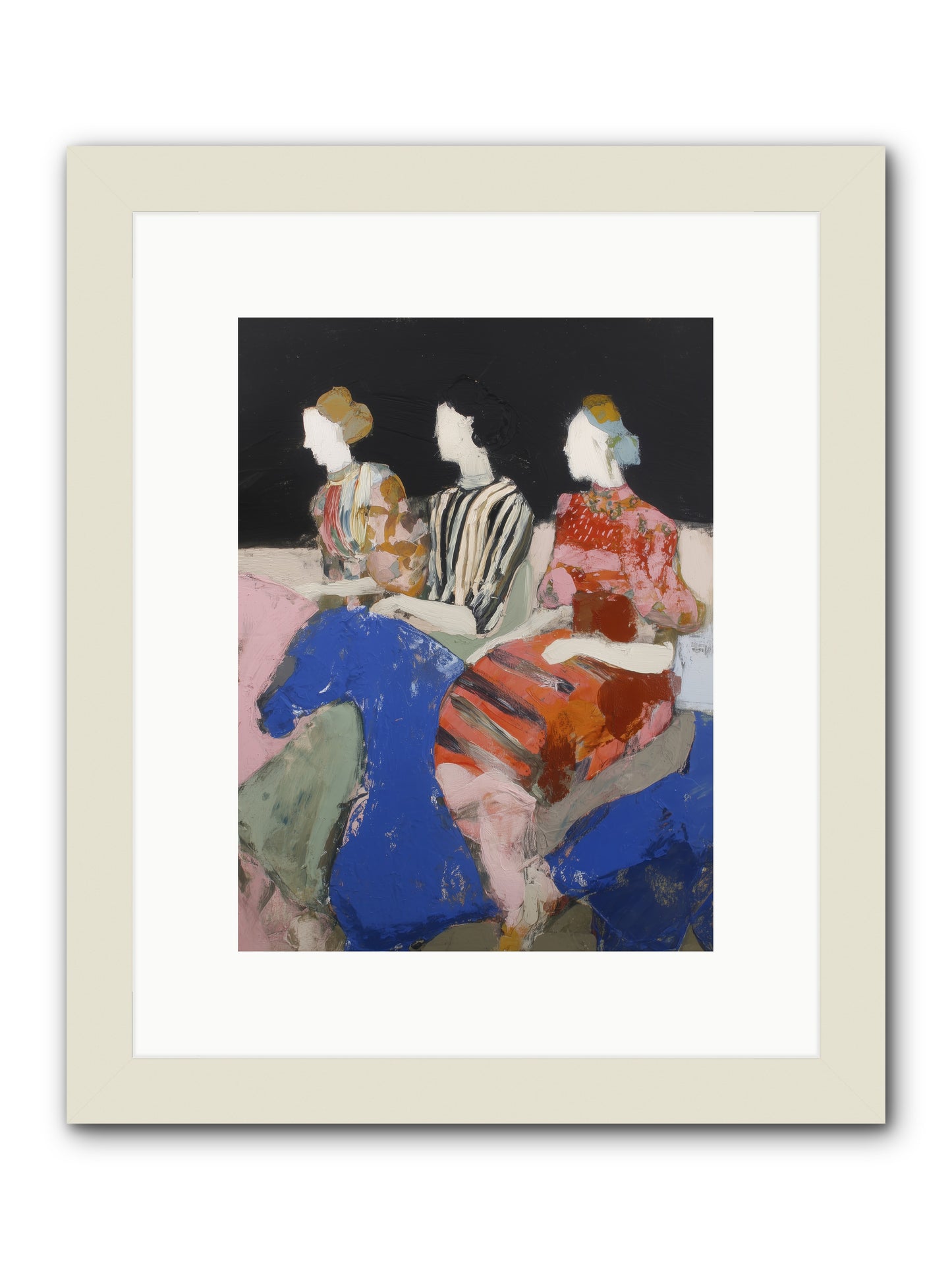Caravan of Moons -- Framed Print - White 9x12