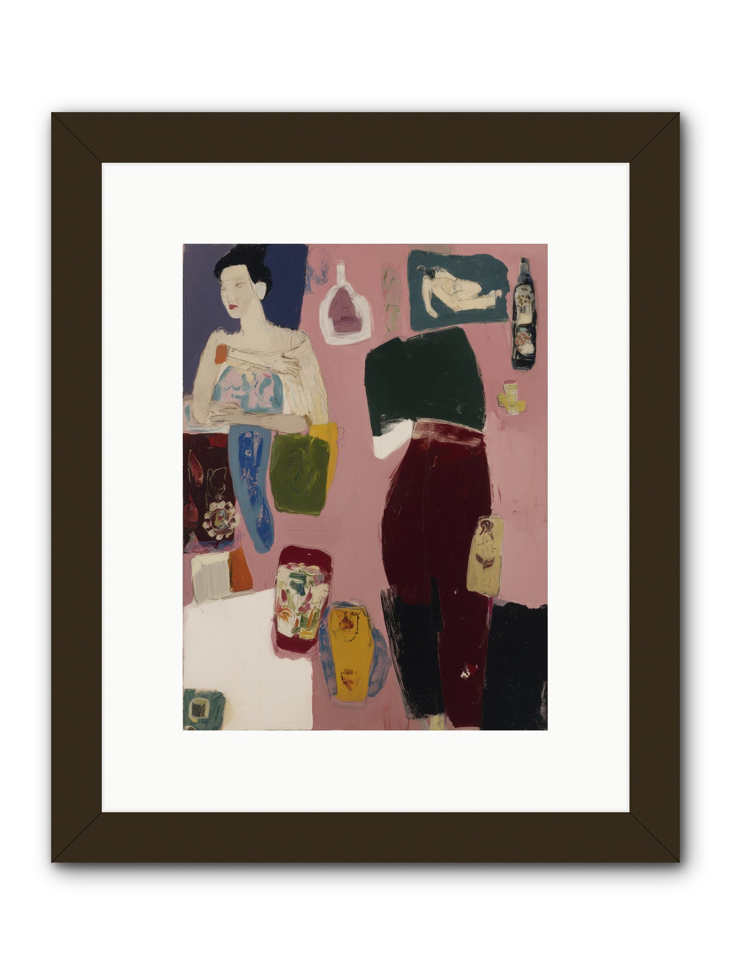 Cardboard Castle -- Framed Print - Black 9x12