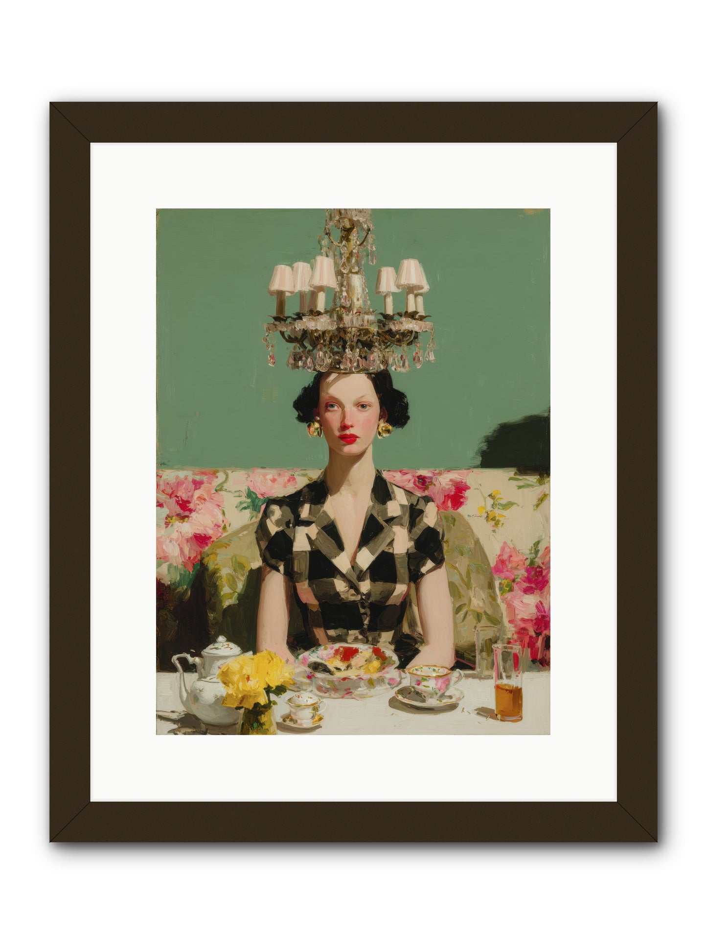 Carnation Row Confidential -- Framed Print - Black 12x16