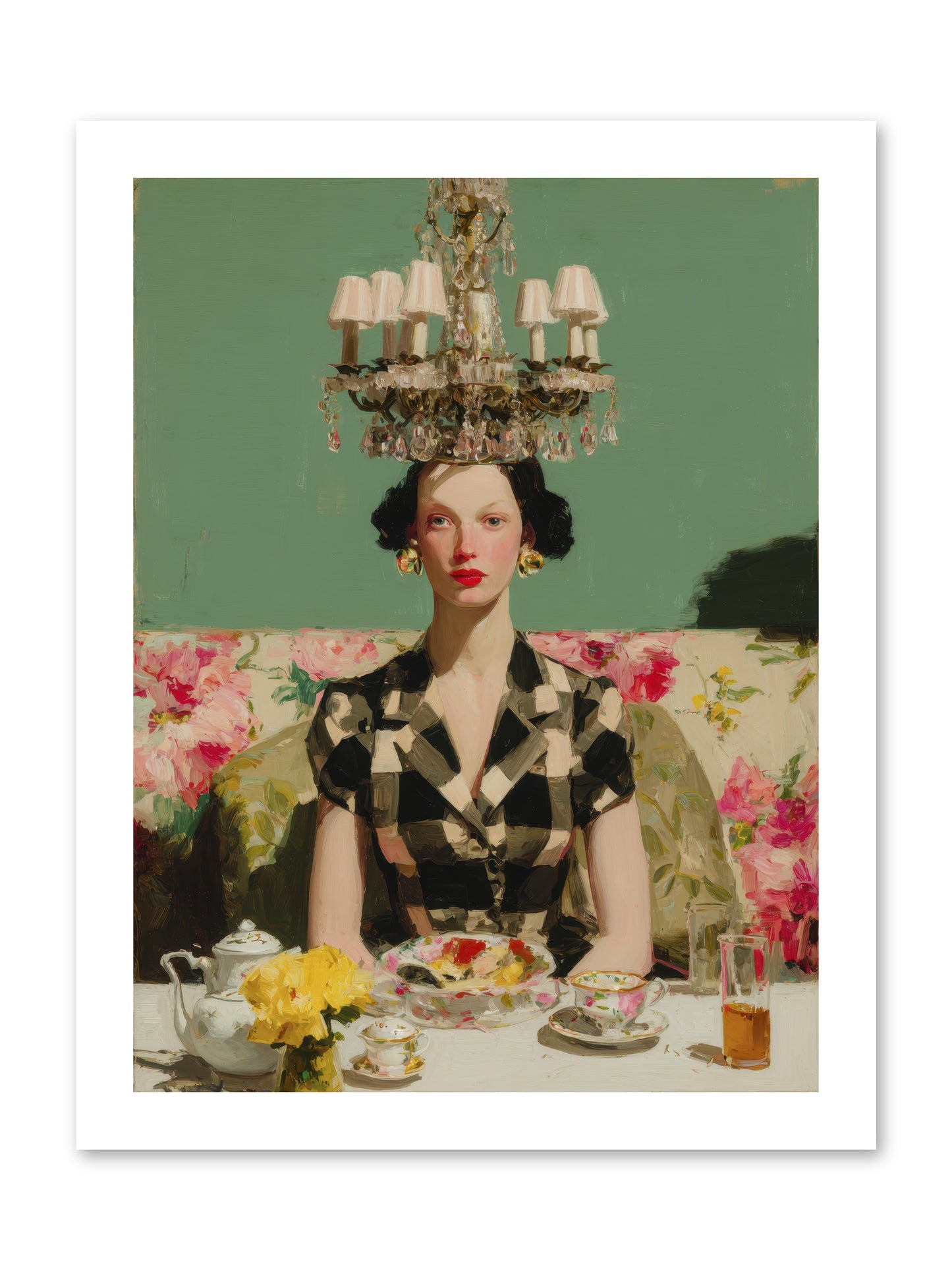 Carnation Row Confidential -- Loose Canvas Print 12x16