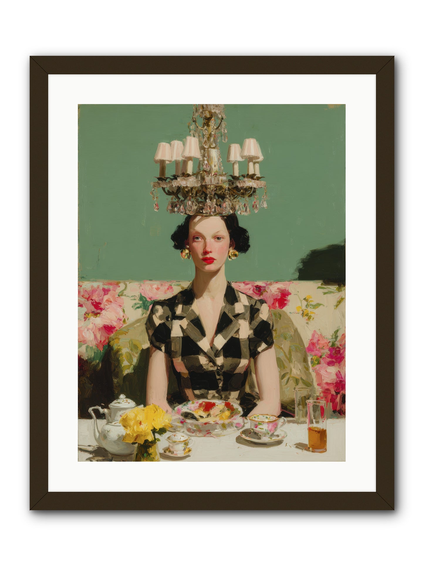 Carnation Row Confidential -- Framed Print - Black 18x24