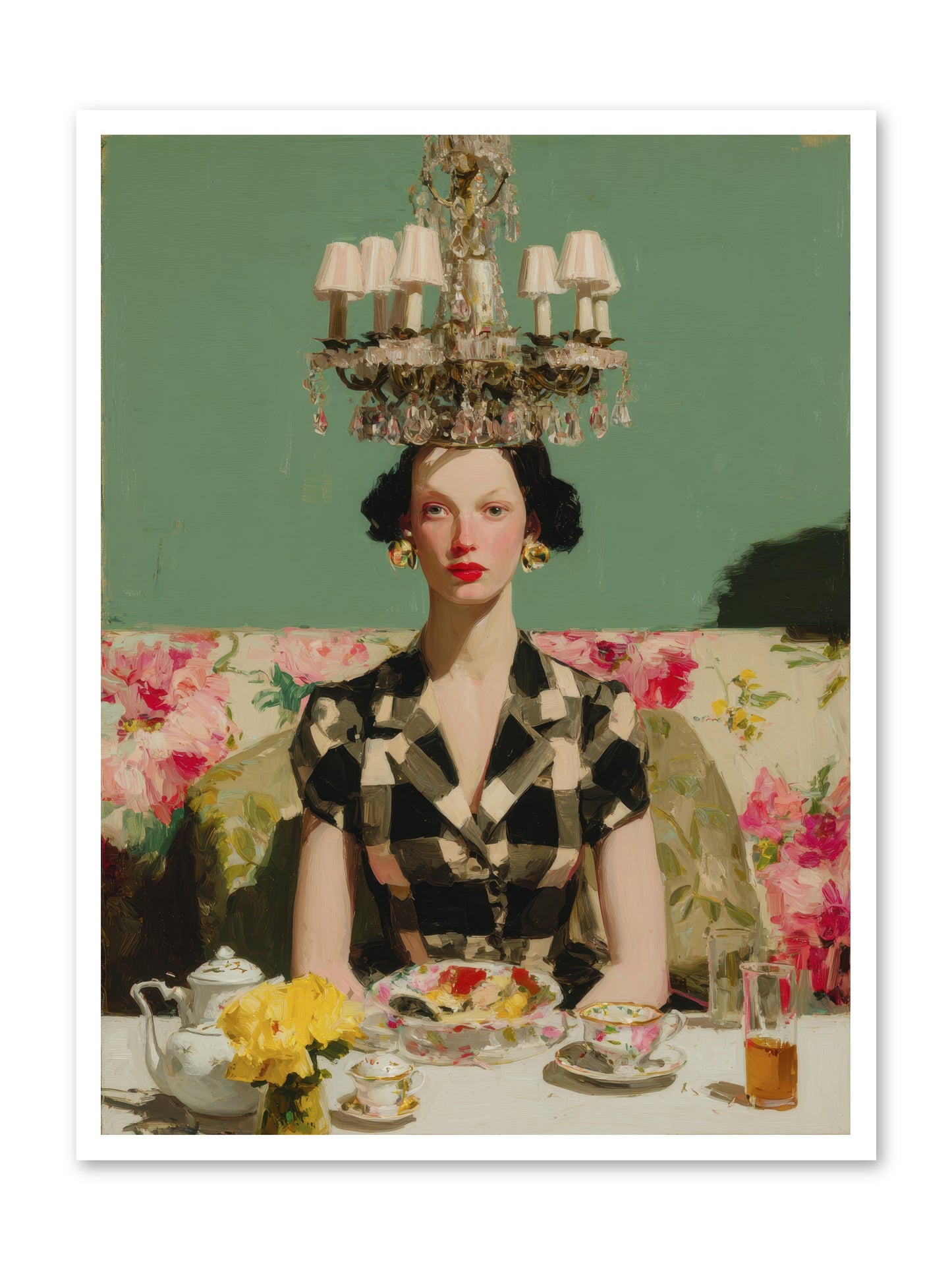 Carnation Row Confidential -- Loose Canvas Print 30x40