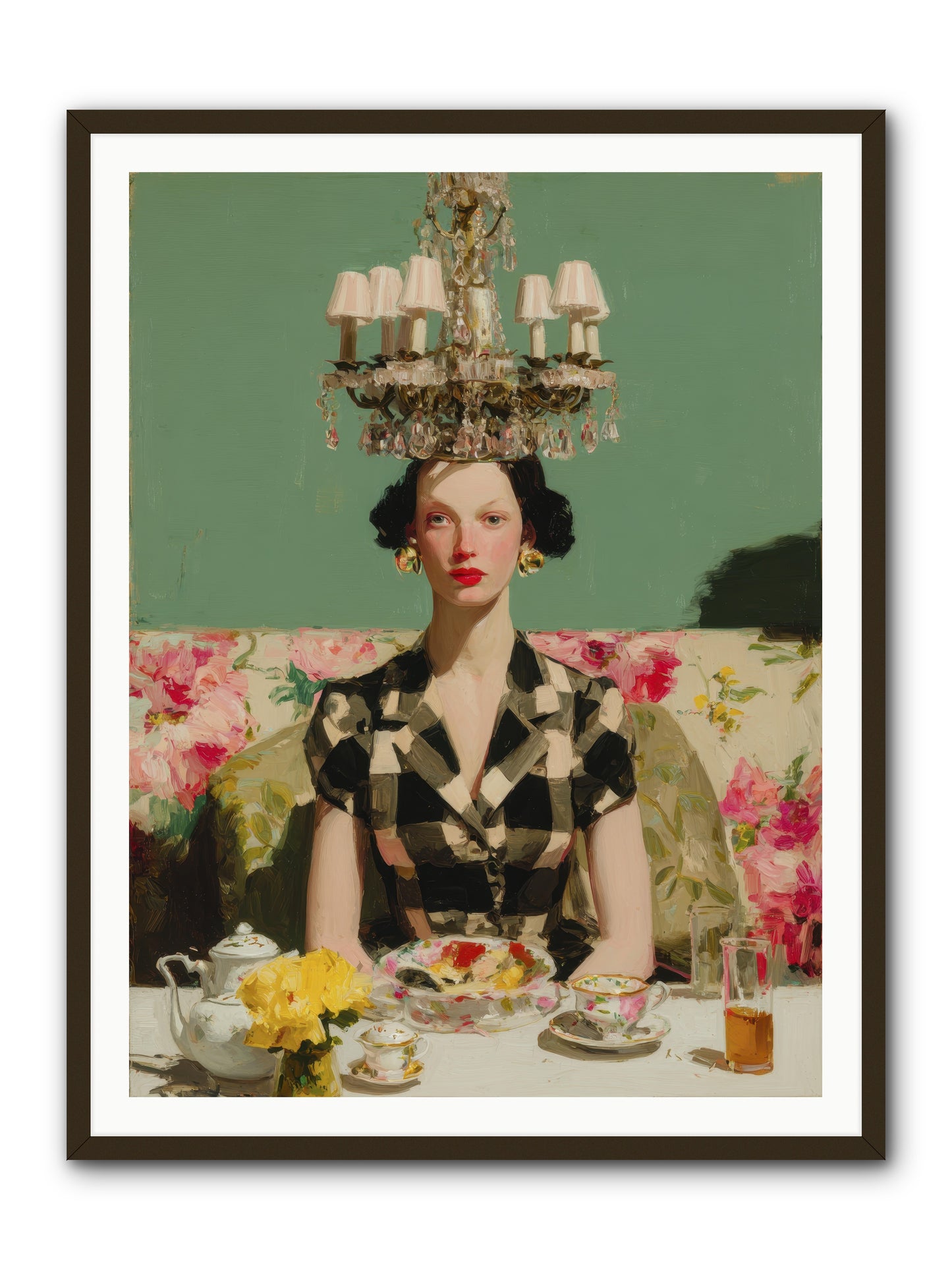 Carnation Row Confidential -- Framed Print - Black 36x48