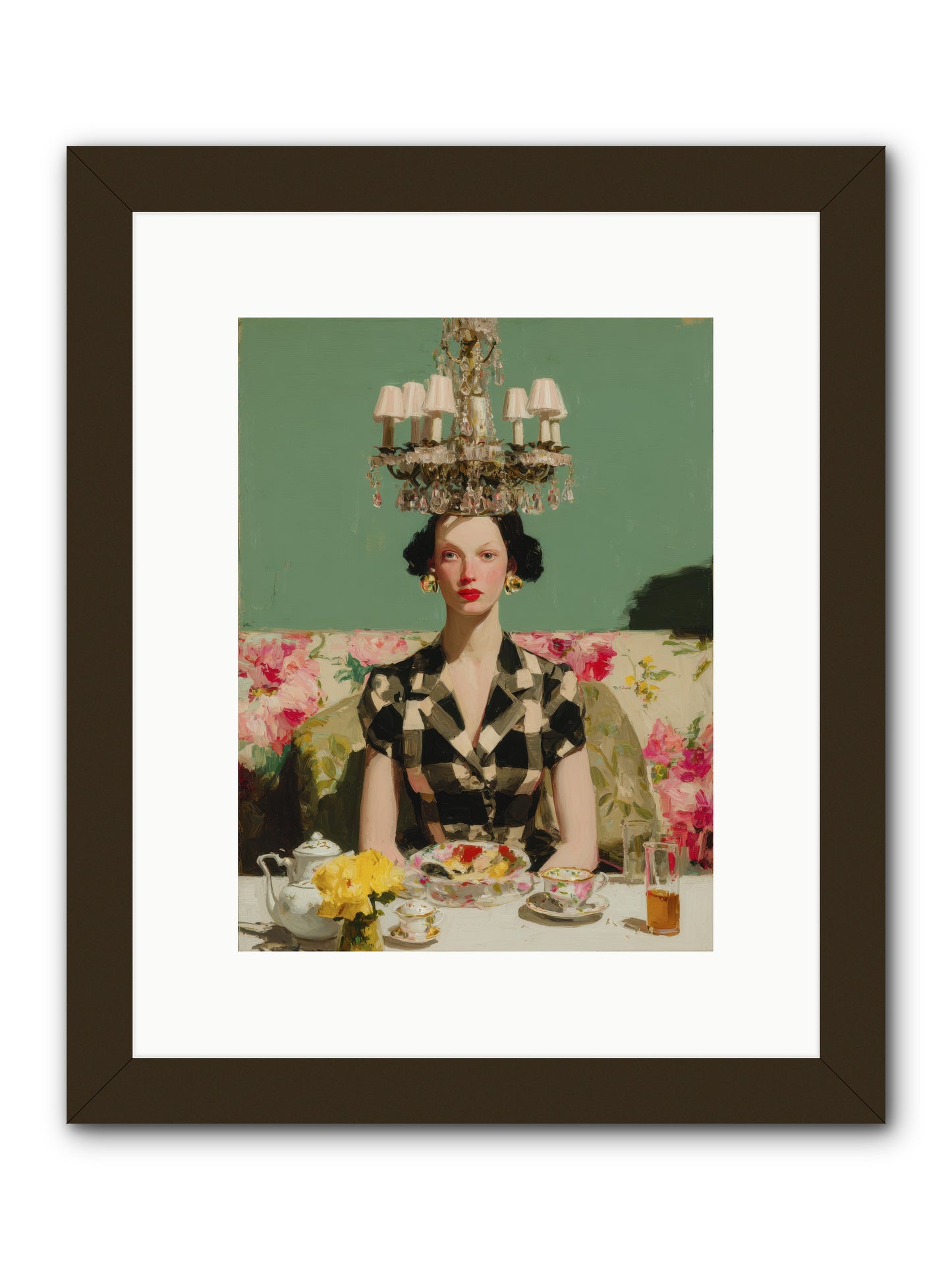 Carnation Row Confidential -- Framed Print - Black 9x12