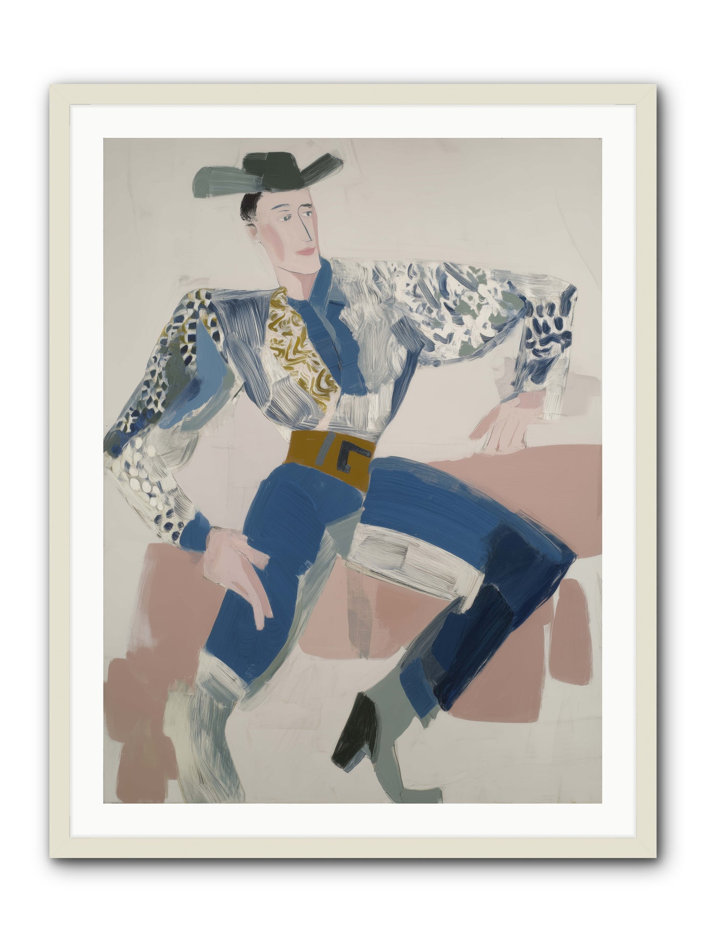 Carried on the Wind -- Framed Print - White 30x40