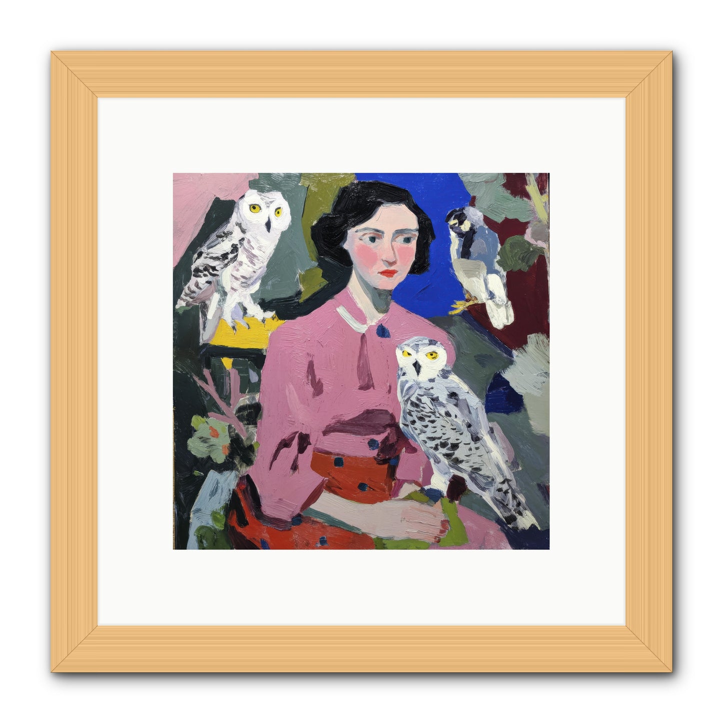 Carrying the Weight of Wild -- Framed Print - Natural 10x10