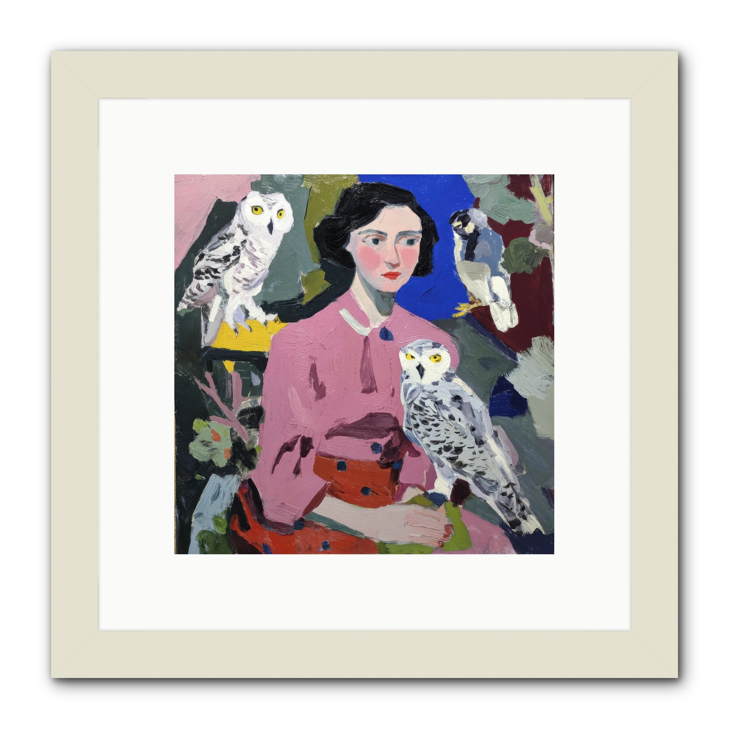 Carrying the Weight of Wild -- Framed Print - White 10x10