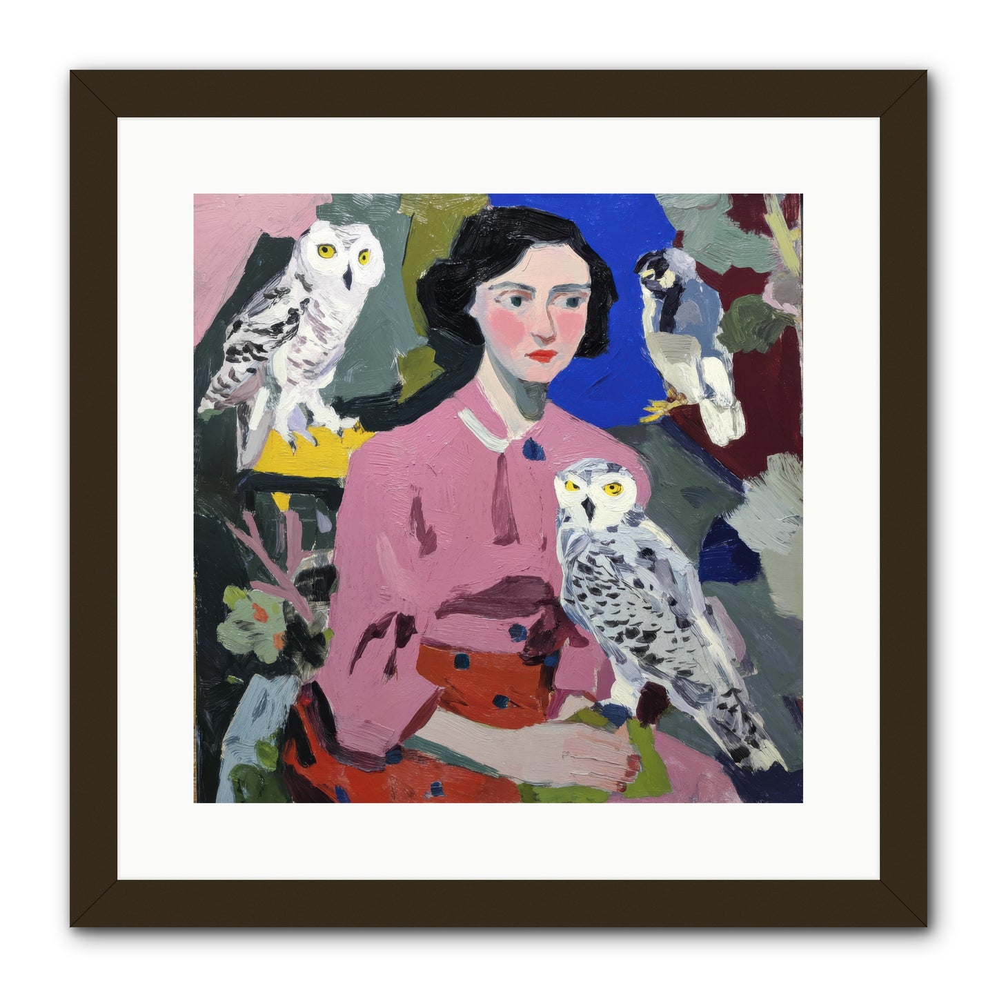 Carrying the Weight of Wild -- Framed Print - Black 16x16