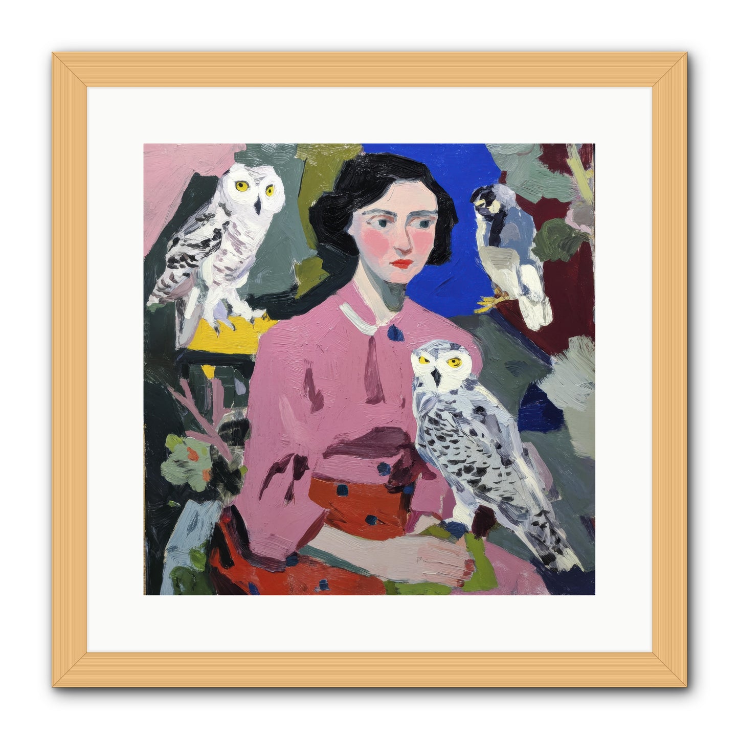 Carrying the Weight of Wild -- Framed Print - Natural 16x16