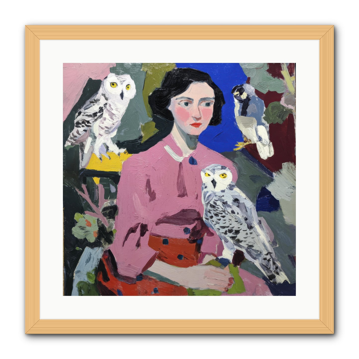 Carrying the Weight of Wild -- Framed Print - Natural 20x20