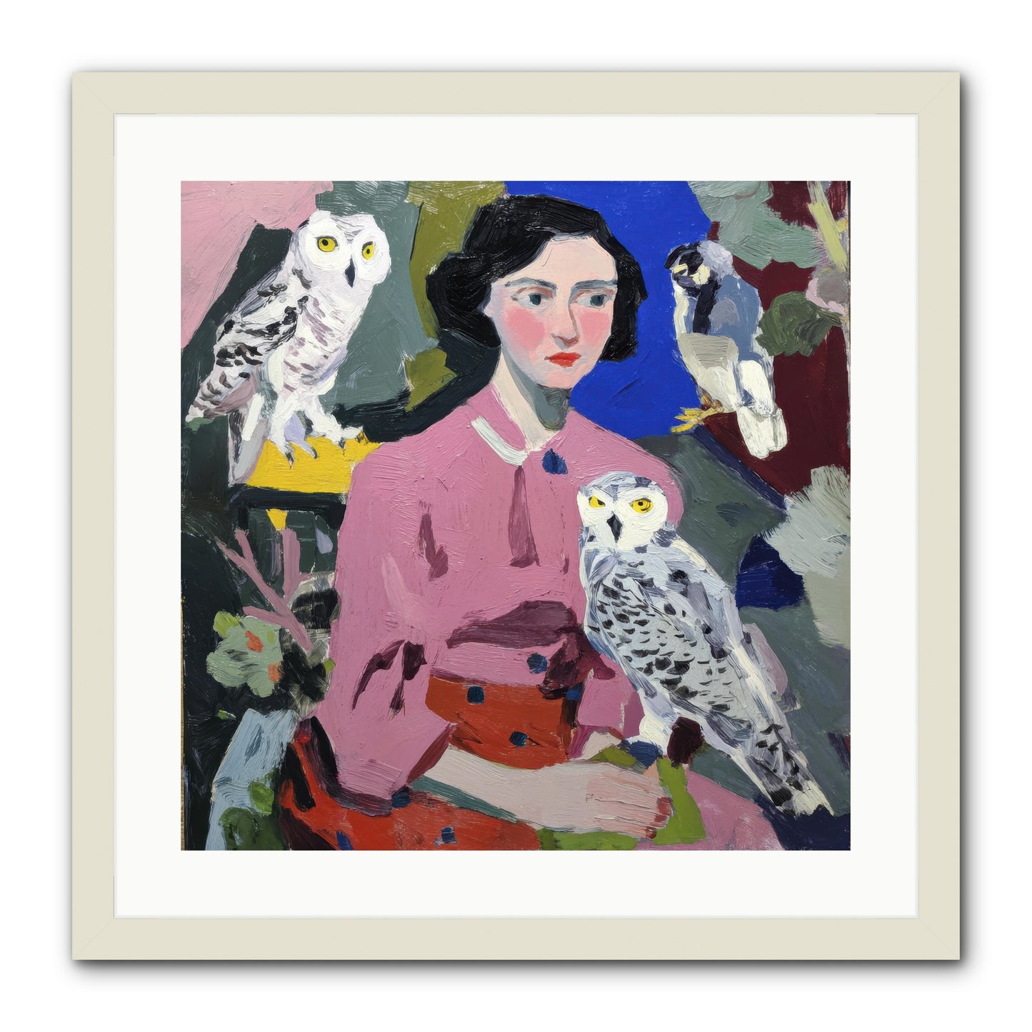 Carrying the Weight of Wild -- Framed Print - White 20x20