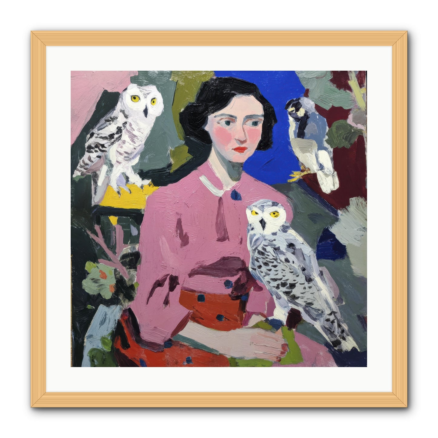 Carrying the Weight of Wild -- Framed Print - Natural 24x24