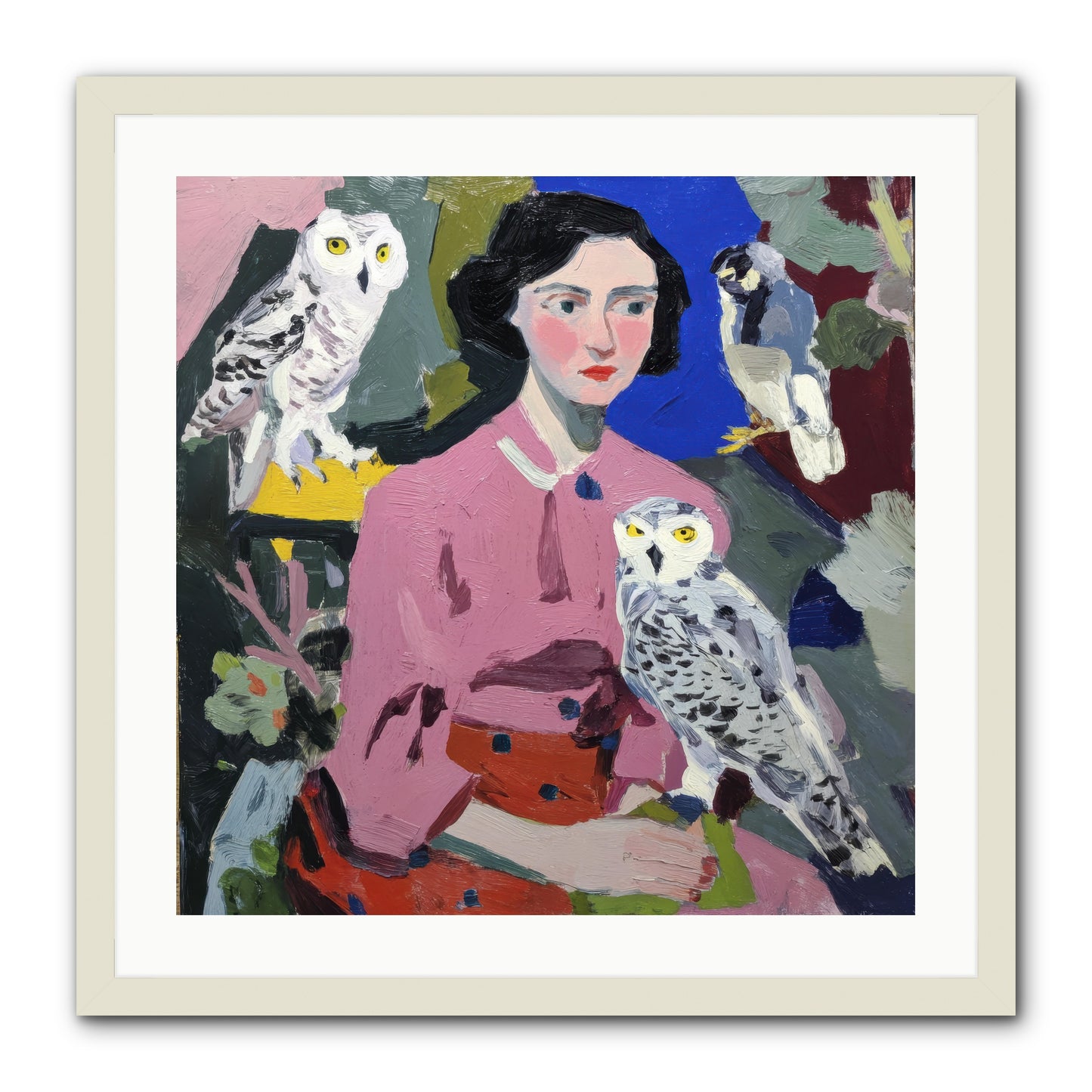 Carrying the Weight of Wild -- Framed Print - White 24x24