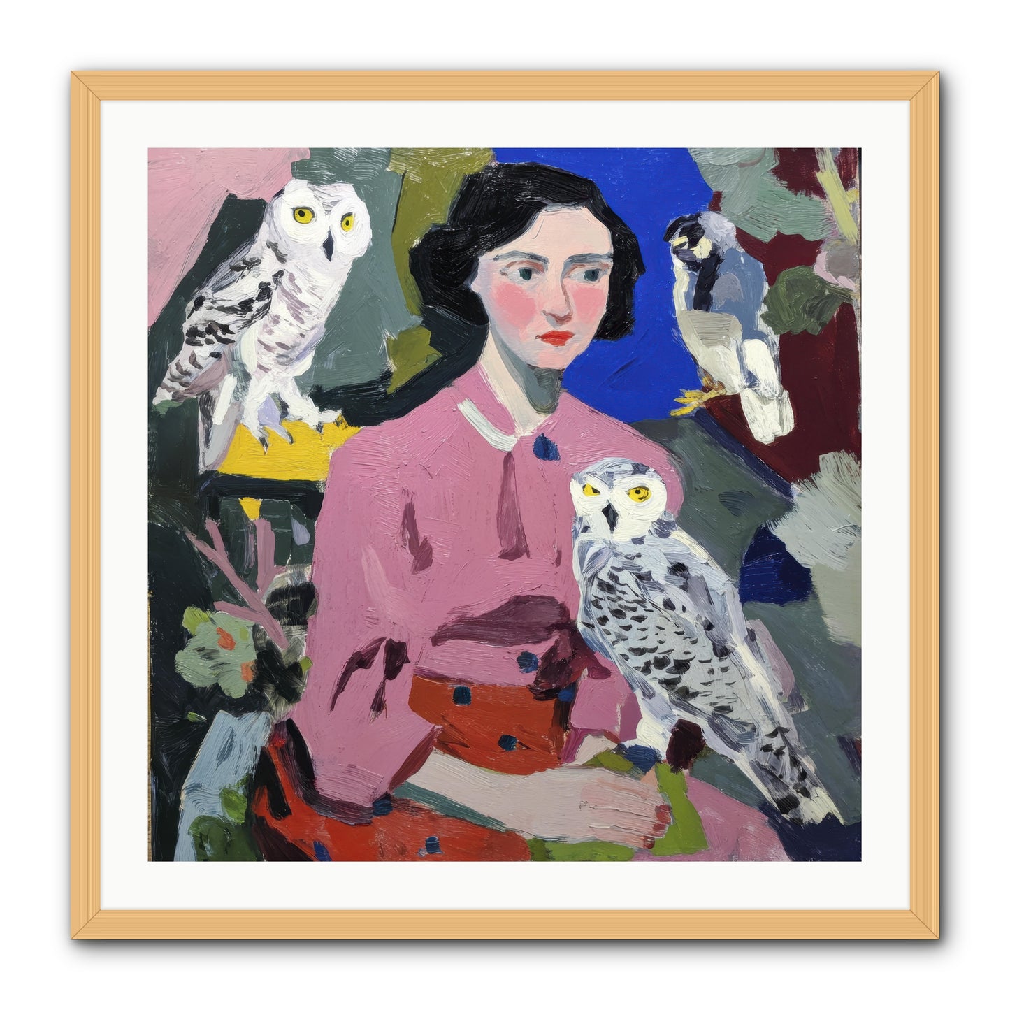 Carrying the Weight of Wild -- Framed Print - Natural 30x30