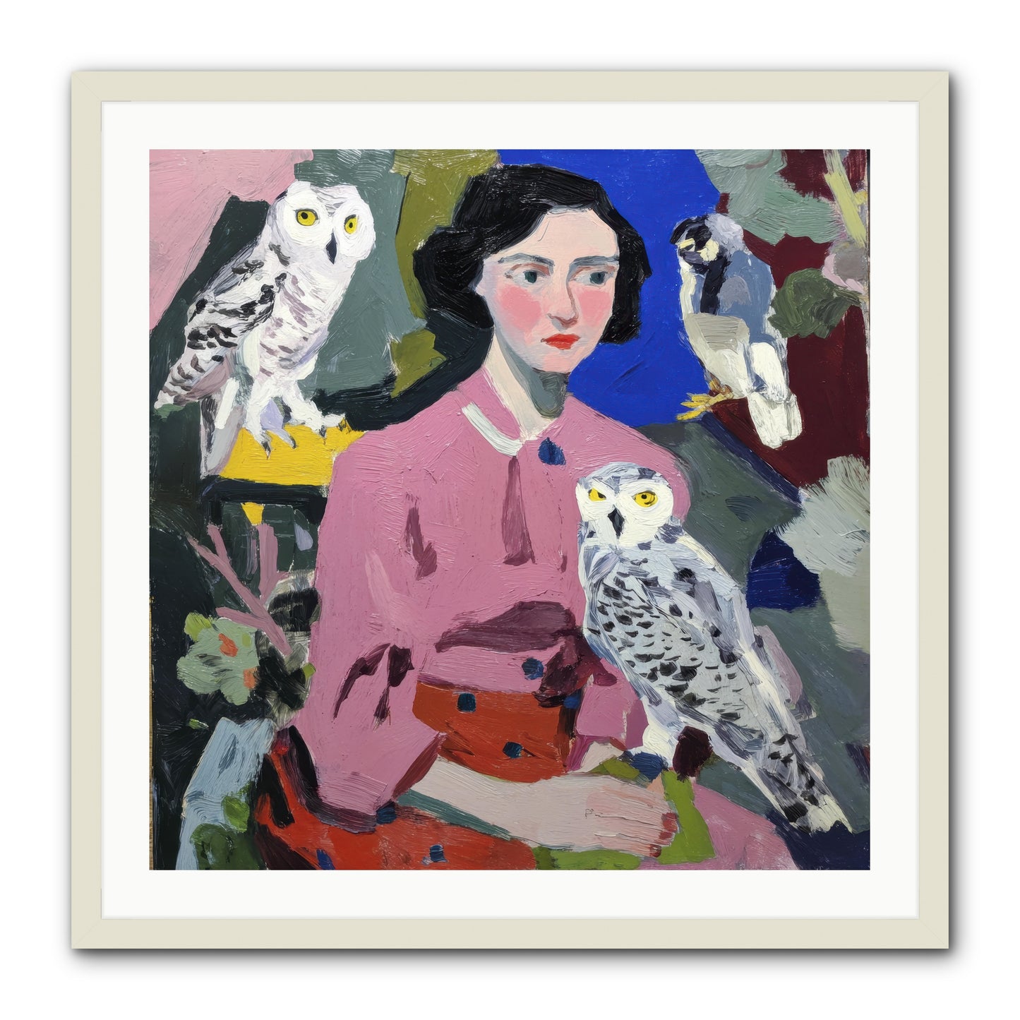 Carrying the Weight of Wild -- Framed Print - White 30x30