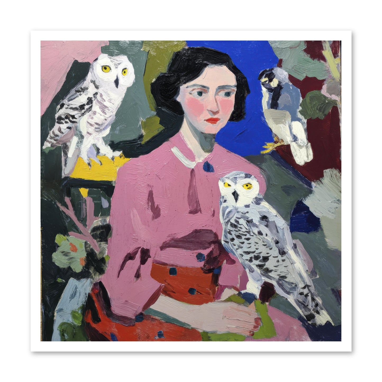 Carrying the Weight of Wild -- Loose Canvas Print 30x30