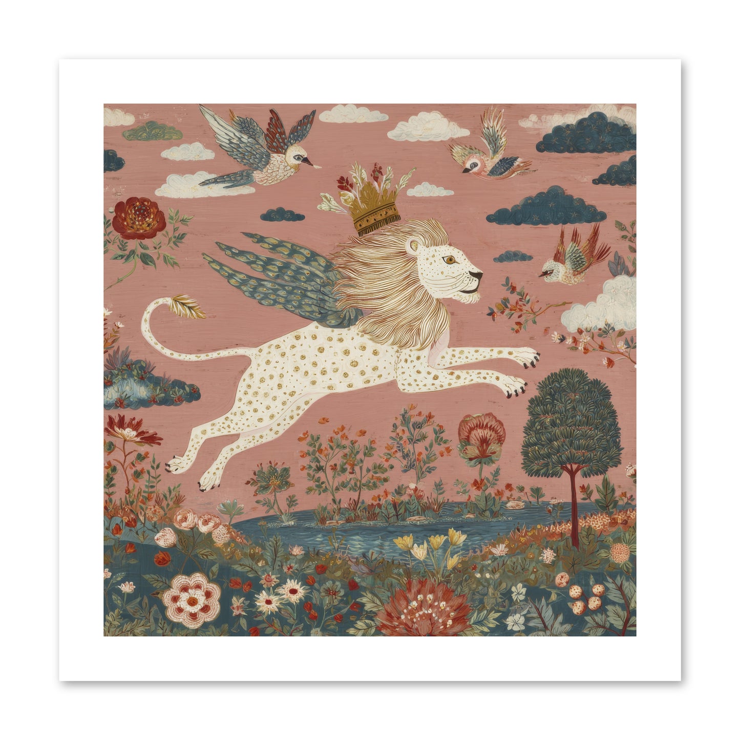 Cashmere Circus -- Loose Canvas Print 12x12