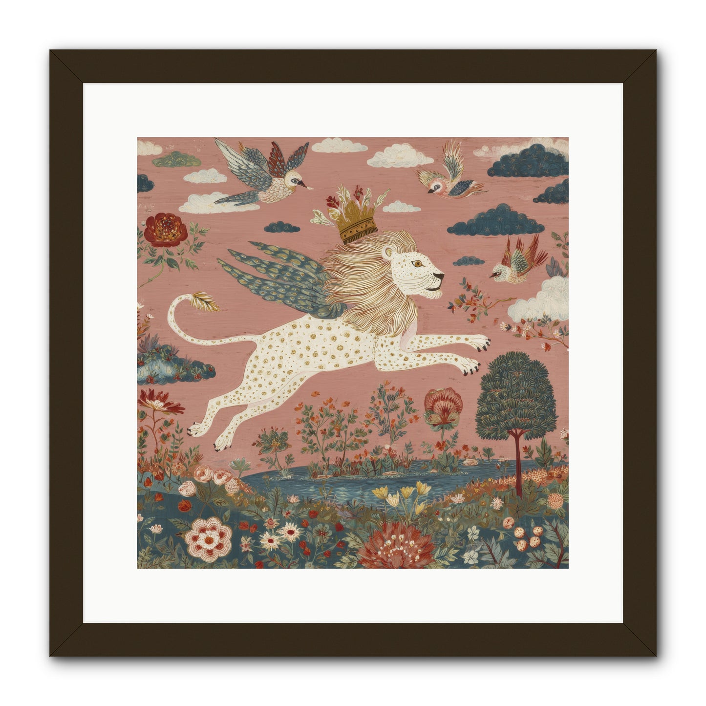 Cashmere Circus -- Framed Print - Black 16x16