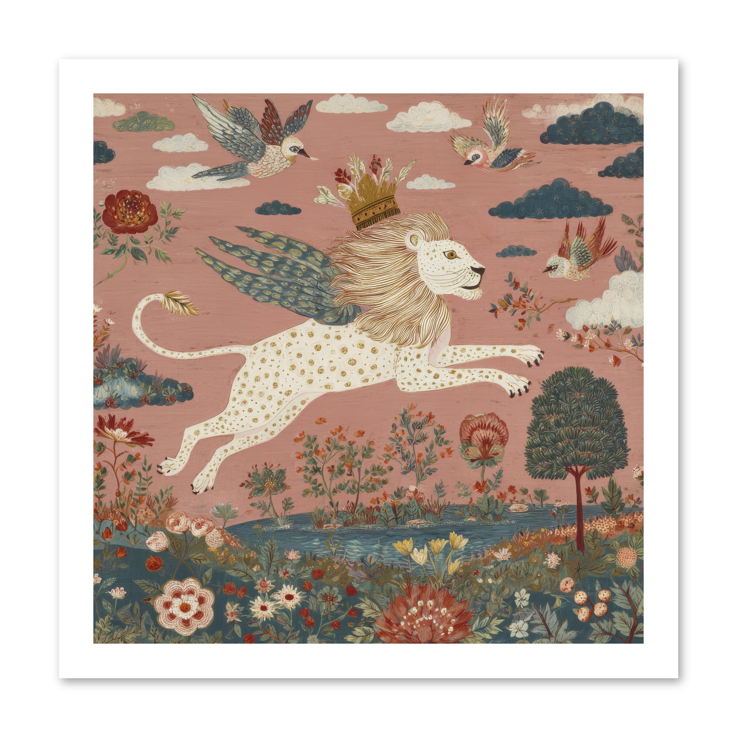 Cashmere Circus -- Loose Canvas Print 16x16