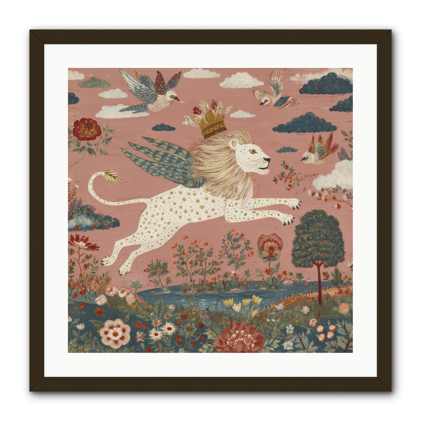 Cashmere Circus -- Framed Print - Black 24x24