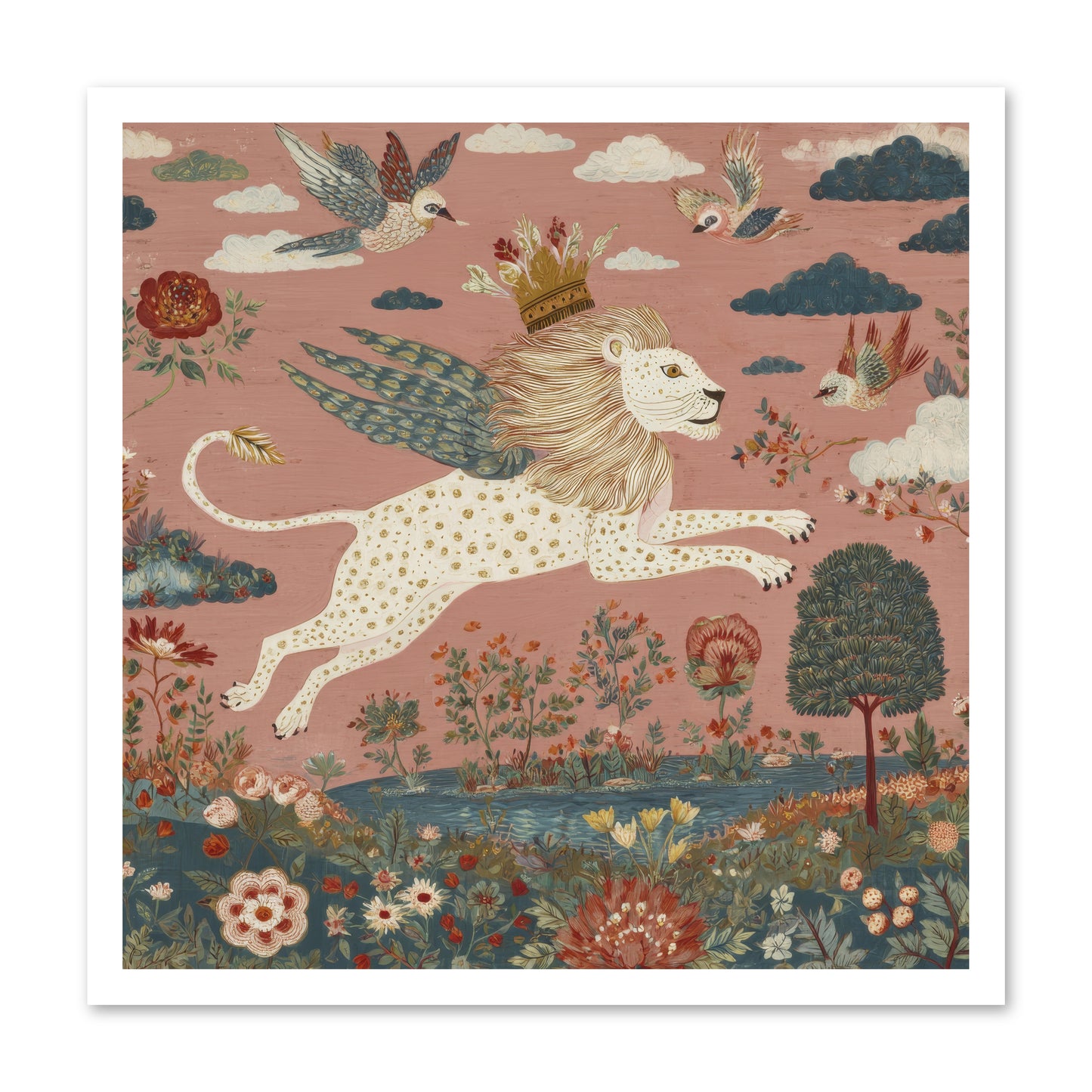 Cashmere Circus -- Loose Canvas Print 24x24