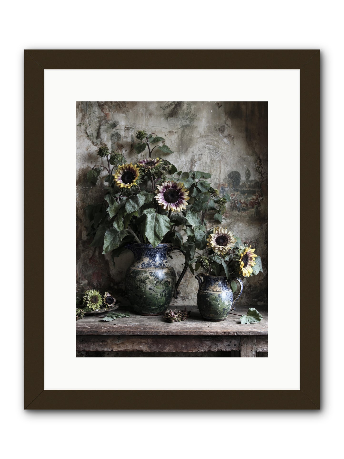 Catching Butterflies -- Framed Print - Black 12x16