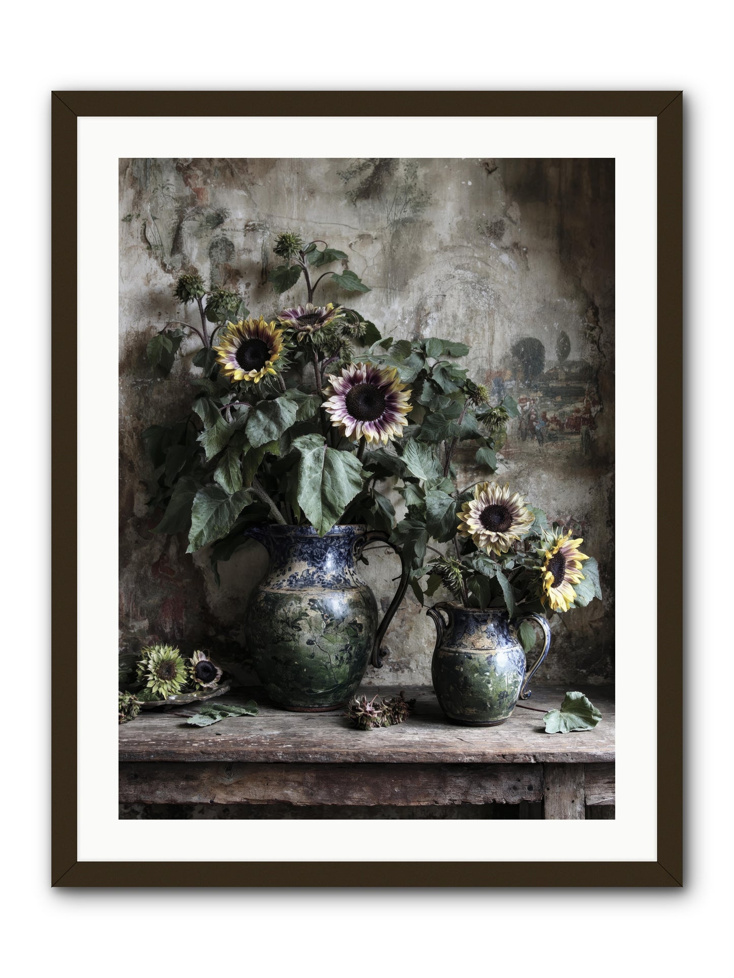 Catching Butterflies -- Framed Print - Black 24x32