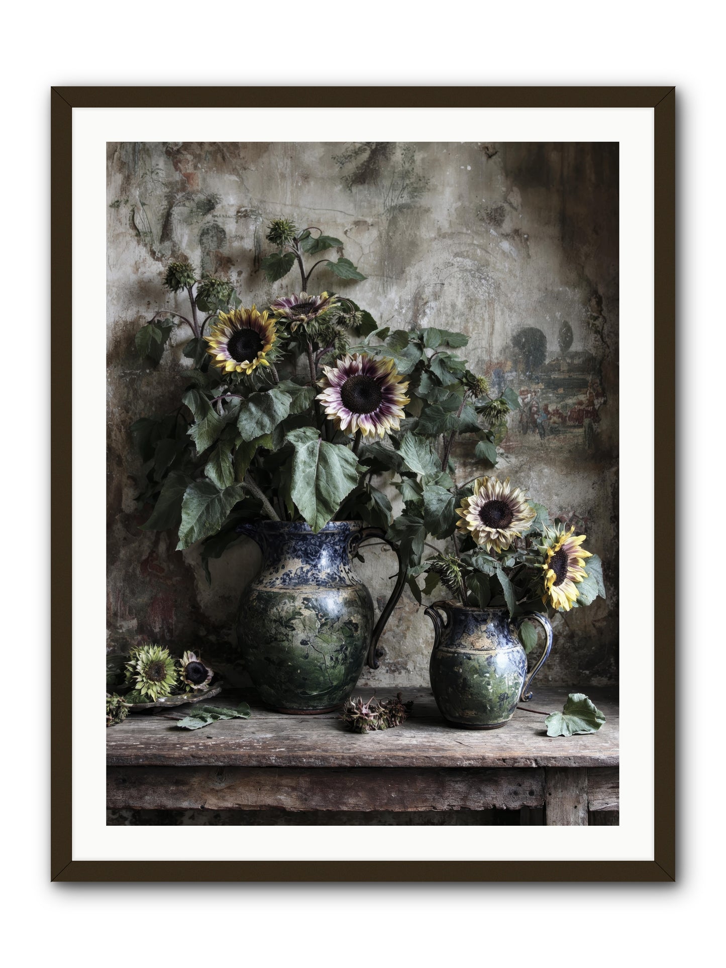 Catching Butterflies -- Framed Print - Black 30x40