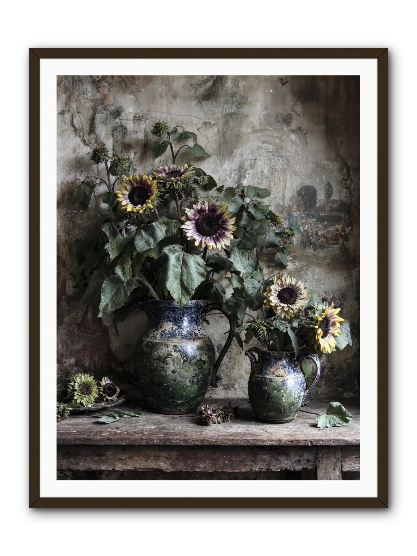 Catching Butterflies -- Framed Print - Black 36x48